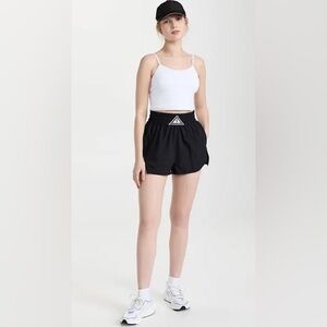 Fp Movement By Free People Next Round Shorts Black With White Logo Size Small